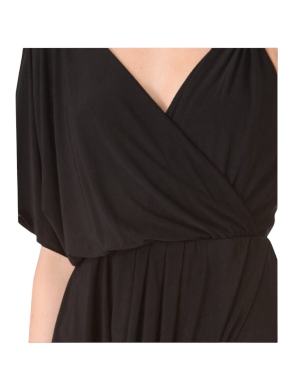 new T-Bags [MISA] ♛ Asymmetrical Draped Bubble Cocktail Mini LBD Dress ♛ Black - Picture 8 of 16